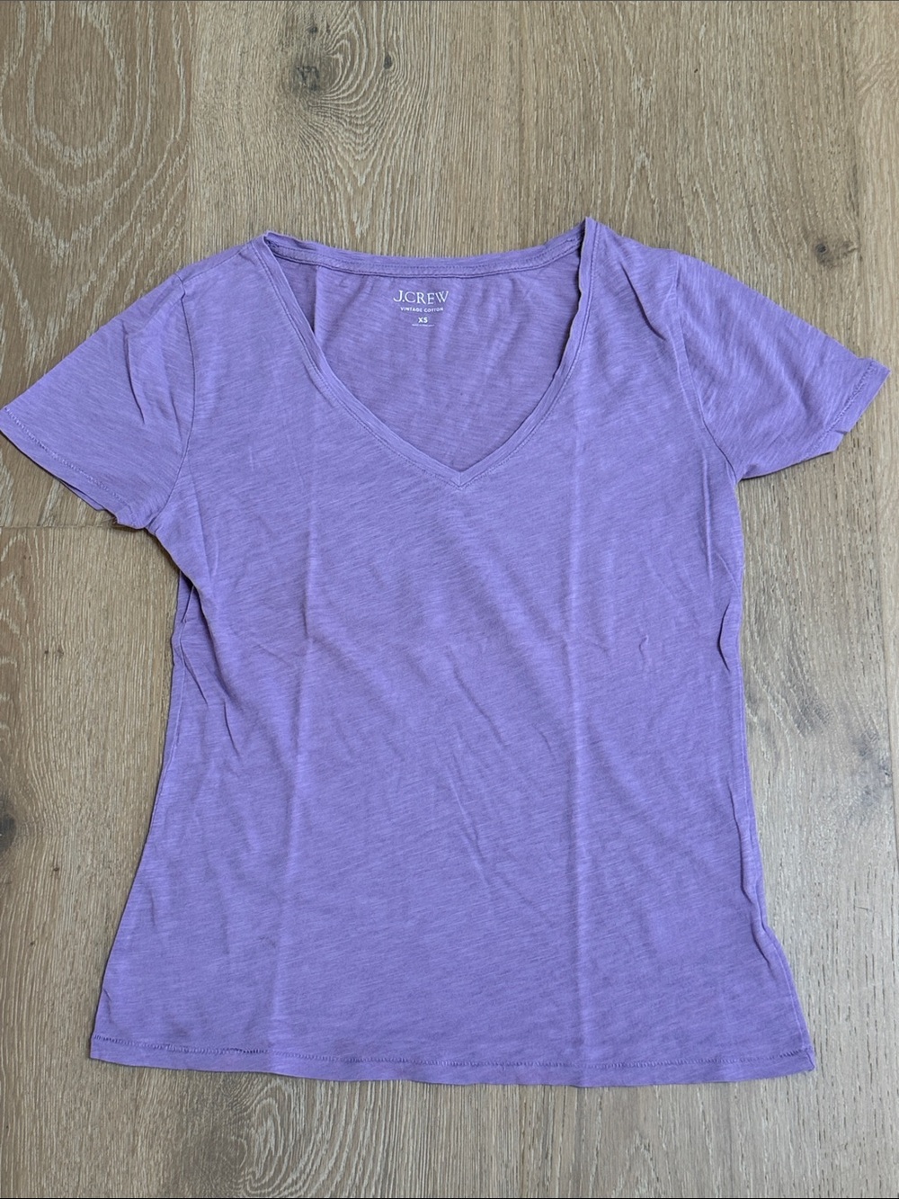 J. Crew Lilac V-Neck Short Sleeve Tee